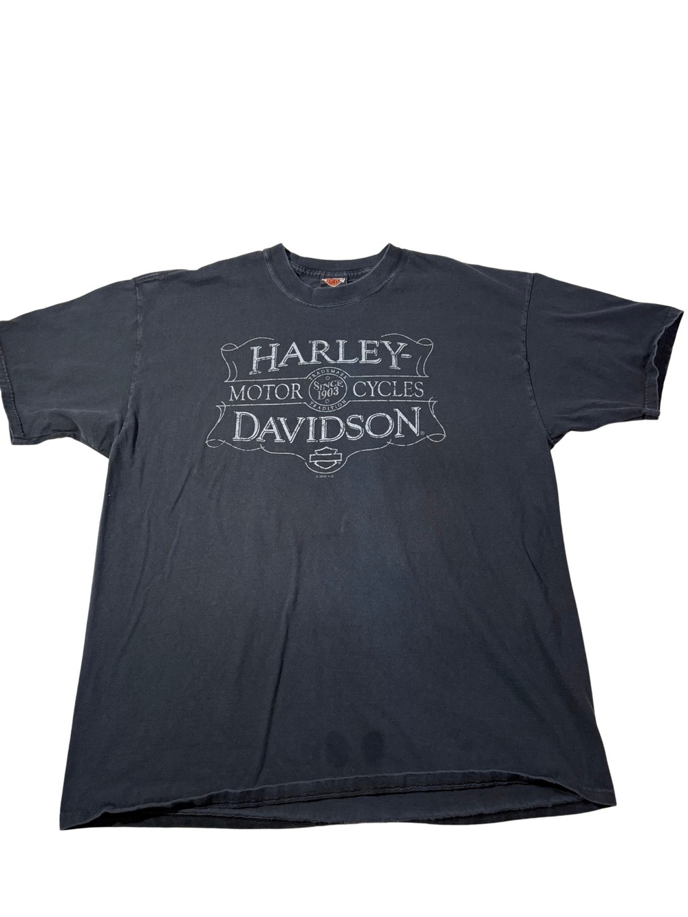 2008 Alaska Harley-Davidson Men's Black Graphic Logo T‑Shirt
